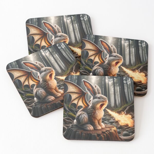 Item preview, Fire Breathing Bunny Dragon #23 designed and sold by BeNiceOrDie.