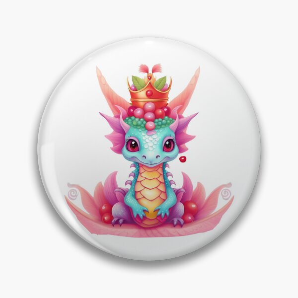 Item preview, Crowned Dragon: A Fun and Fruity Work of Art | Posters | Car Sticker | Phone cases | Wall Art | Home & Living | Gifts | Accessories Sticker designed and sold by MGBLSTORE.