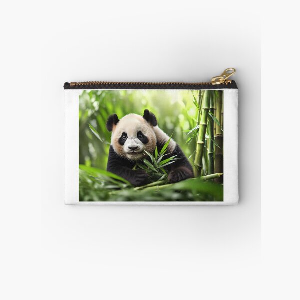 Item preview, Cute young panda eating bamboo leaves designed and sold by stevanovicigor.