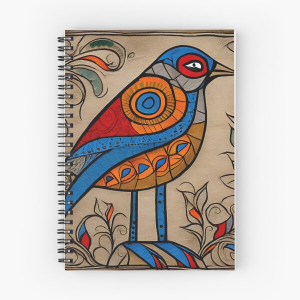 Item preview, Indian traditional bird arts Madhubani style designed and sold by Pride-Casuals.