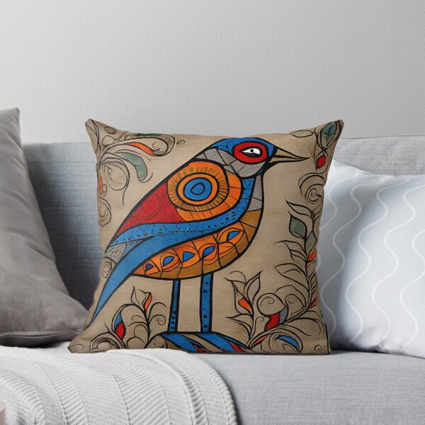 Item preview, Indian traditional bird arts Madhubani style designed and sold by Pride-Casuals.