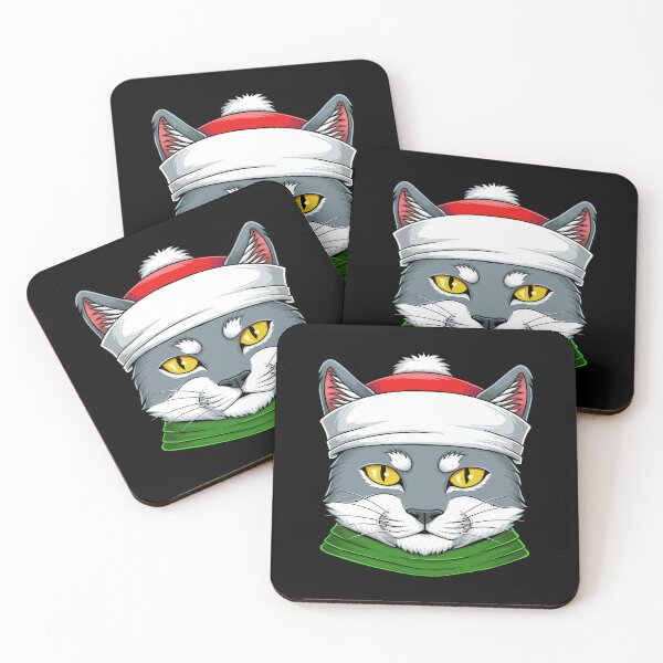 Item preview, Christmas Santa Hat Cat designed and sold by LionessLove.