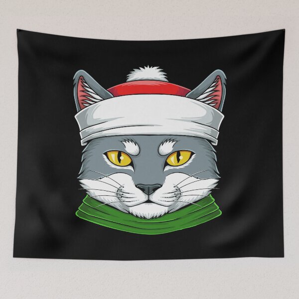 Item preview, Christmas Santa Hat Cat designed and sold by LionessLove.
