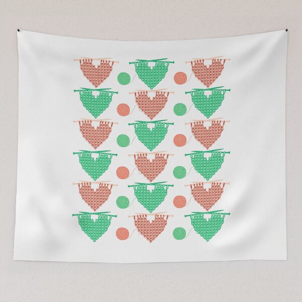 Item preview, Christmas knitting hearts designed and sold by Rbnano.