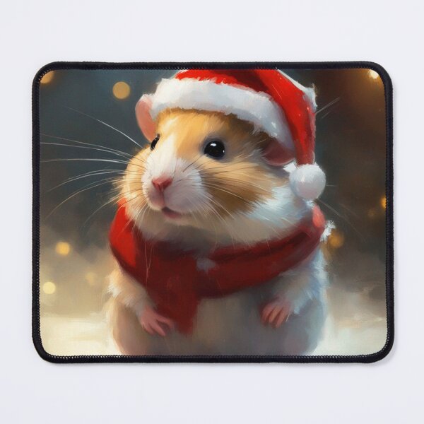 Item preview, Cute Hamster in Christmas Hat designed and sold by cr6zym1nd.