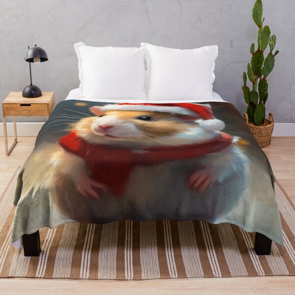 Item preview, Cute Hamster in Christmas Hat designed and sold by cr6zym1nd.
