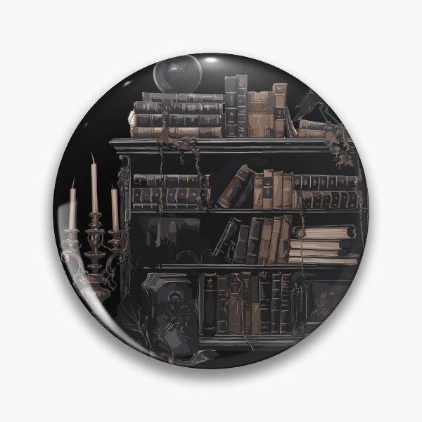 Item preview, Aesthetic Dark academia bookshelf designed and sold by SunMoonMilk.