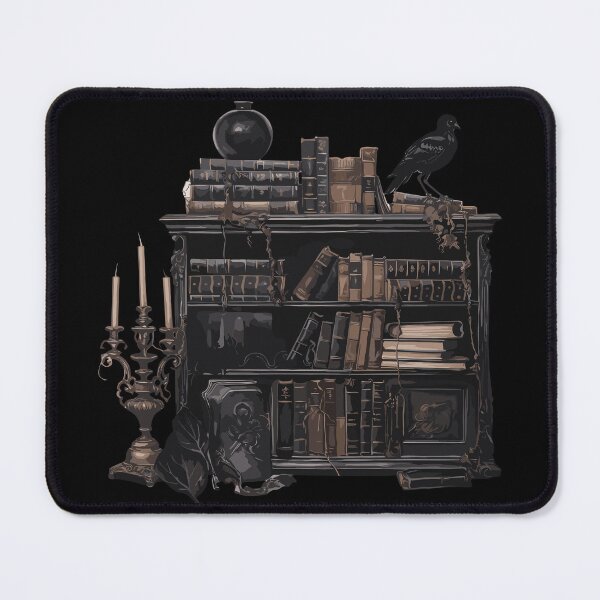 Item preview, Aesthetic Dark academia bookshelf designed and sold by SunMoonMilk.