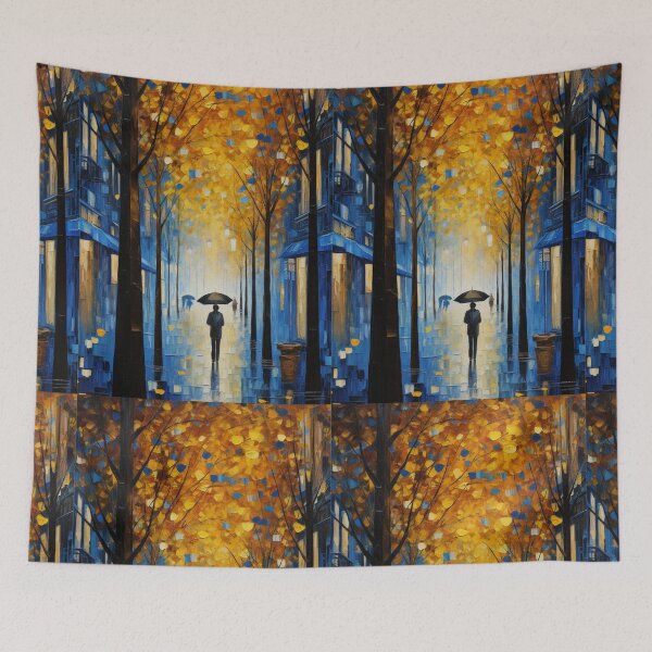 Item preview, Man in Autumn Rain designed and sold by 3po3.