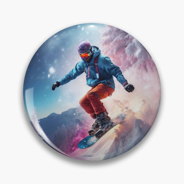 Artikelvorschau, Nervenkitzel suchender Snowboarder beim Shredden durch atemberaubende Natur entworfen und verkauft von ArtLab-store.