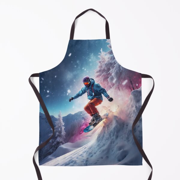 Item preview, Thrill-Seeking Snowboarder Shredding Through Breathtaking Nature designed and sold by ArtLab-store.