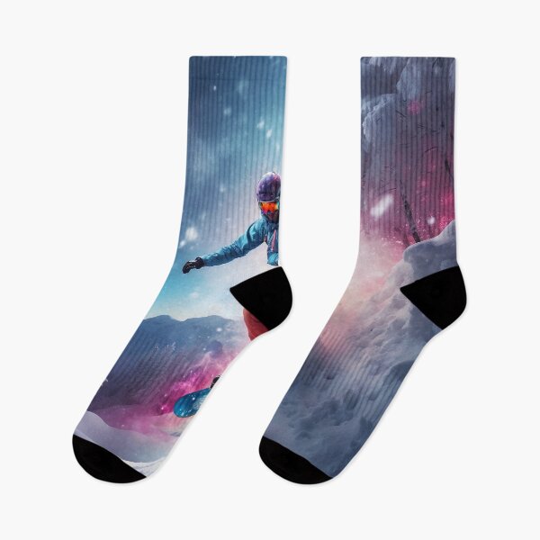 Item preview, Thrill-Seeking Snowboarder Shredding Through Breathtaking Nature designed and sold by ArtLab-store.