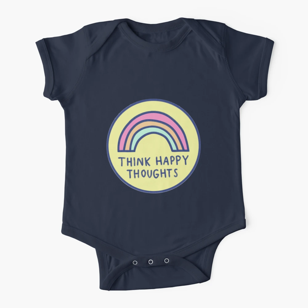 Think Happy Thoughts Baby One-Piece for Sale by Brittany Hefren