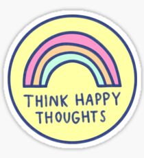 Think Happy Thoughts Sticker