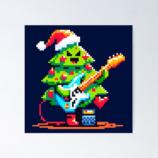 Artikelvorschau, Schaukelnder Weihnachtsbaum: 8-Bit-Musikalischer Feiertag entworfen und verkauft von PixelPunkster.