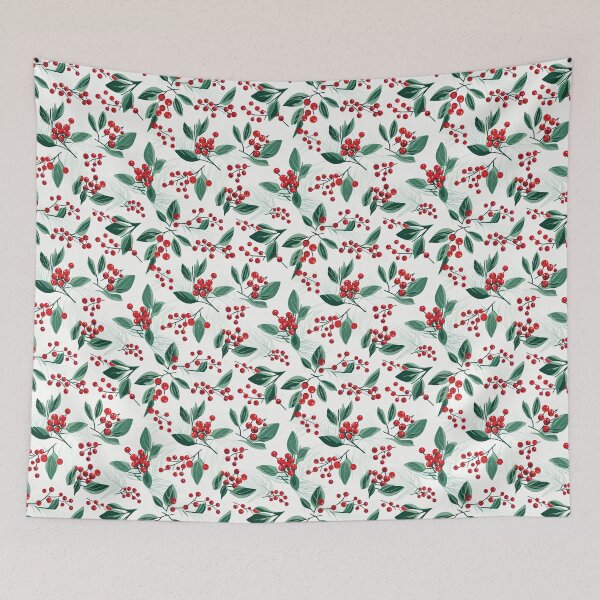 Item preview, Holly berries Christmas pattern designed and sold by Inky-Spiration.