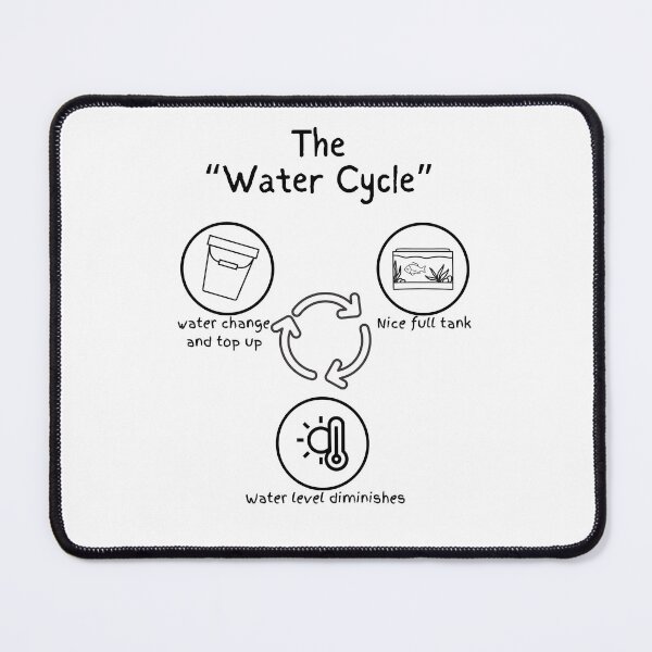 Item preview, Water change cycle- for fish-keepers designed and sold by YellowHouseTee.