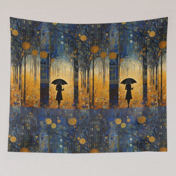 Item preview, Woman in Autumn Rain designed and sold by 3po3.