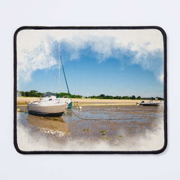 Item preview, Watercolor of boats laying on the beach designed and sold by FotoMahieu.