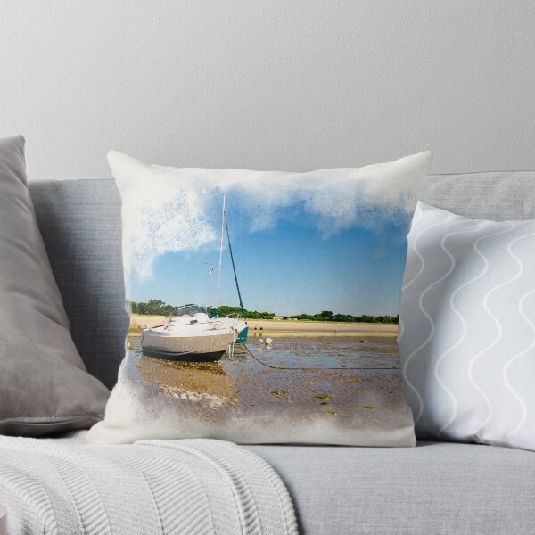 Item preview, Watercolor of boats laying on the beach designed and sold by FotoMahieu.
