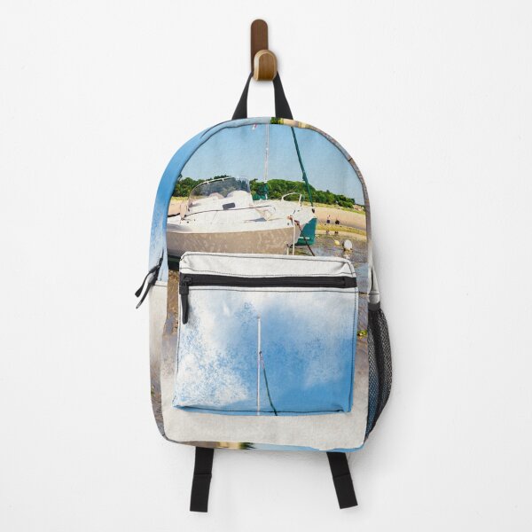 Item preview, Watercolor of boats laying on the beach designed and sold by FotoMahieu.