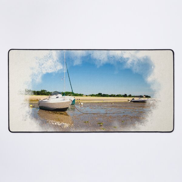 Item preview, Watercolor of boats laying on the beach designed and sold by FotoMahieu.