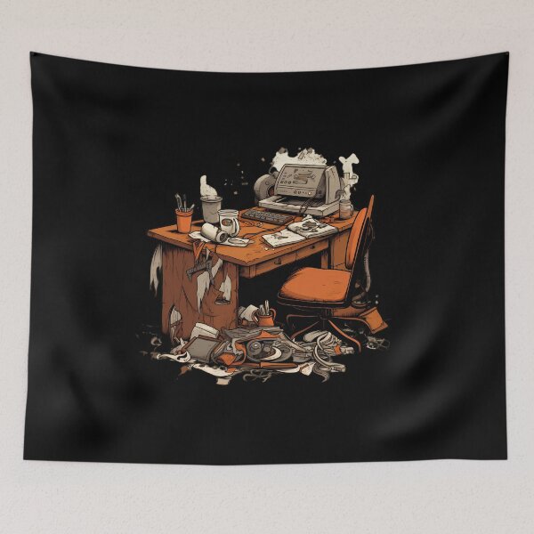 Item preview, Messy Desk designed and sold by FlexYourMind.