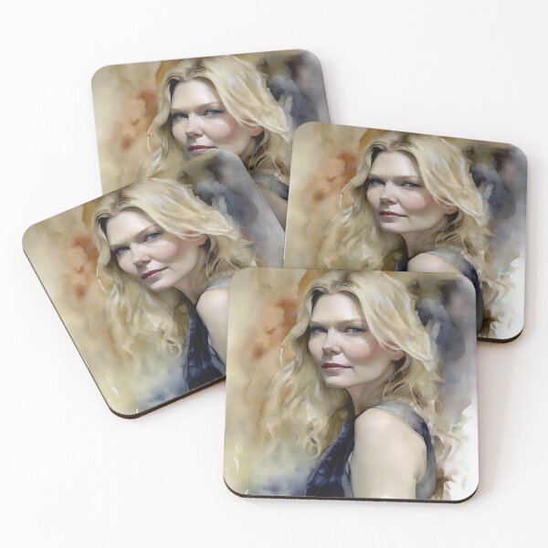 Item preview, Delicacy Kirsten Dunst in watercolors designed and sold by bogfl.