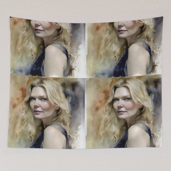 Item preview, Delicacy Kirsten Dunst in watercolors designed and sold by bogfl.