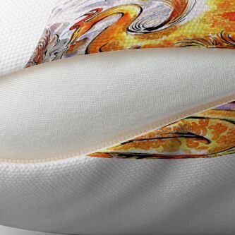 Alternate view of When Dragons Speak Throw Pillow