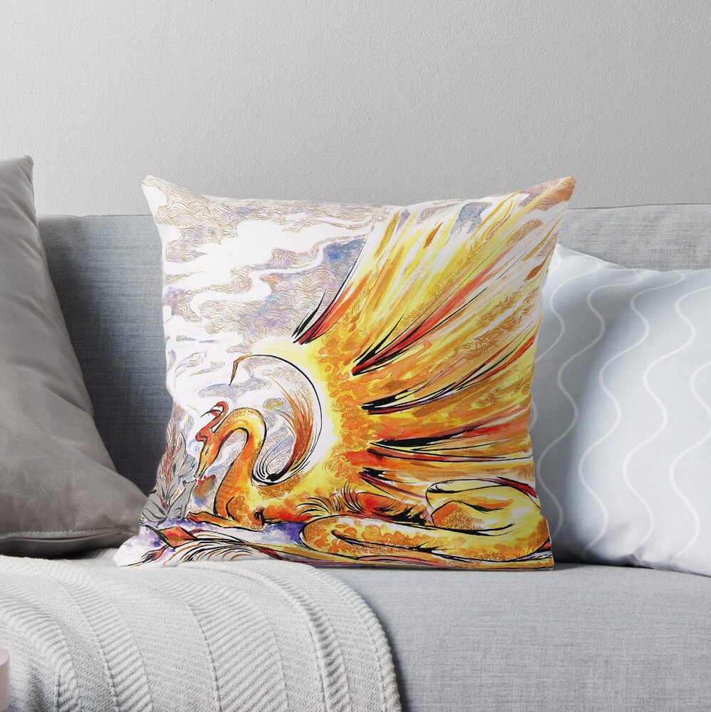 When Dragons Speak Throw Pillow