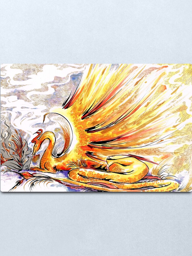 Alternate view of When Dragons Speak Metal Print