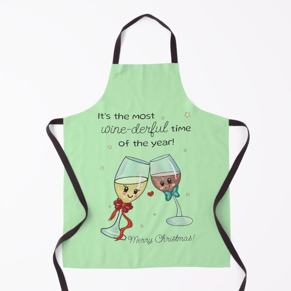 Item preview, Christmas gift to wine lovers - funny Christmas pun joke designed and sold by HajnalkArt.