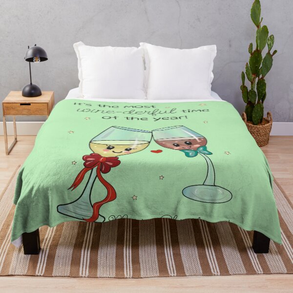 Item preview, Christmas gift to wine lovers - funny Christmas pun joke designed and sold by HajnalkArt.