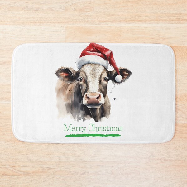 Item preview, Christmas Highland Cow Christmas Cows Xmas Cows in Santa Hat Funny Christmas Animals  designed and sold by OliveAndSnow.