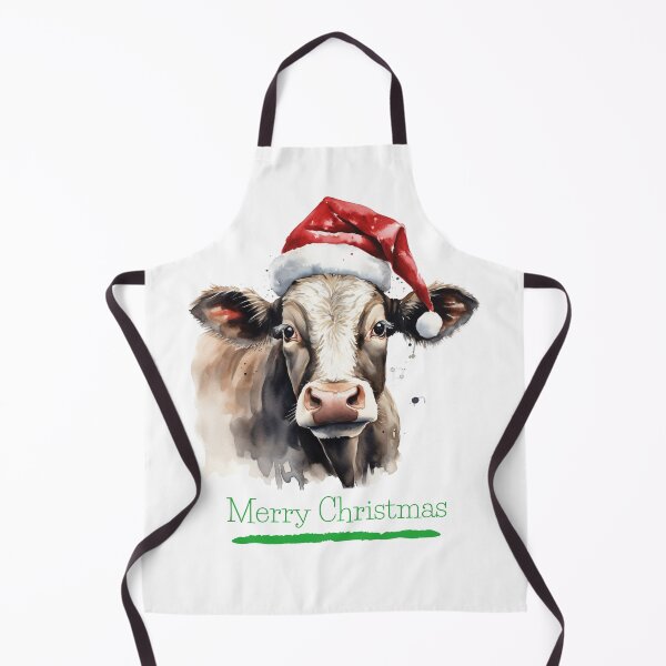 Item preview, Christmas Highland Cow Christmas Cows Xmas Cows in Santa Hat Funny Christmas Animals designed and sold by OliveAndSnow.