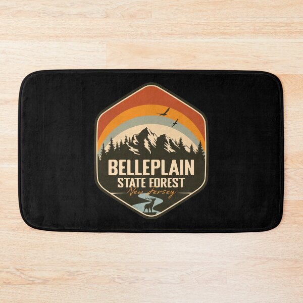 Item preview, Belleplain State Forest New Jersey - NJ Vintage Sunset Badge Forest and Wilderness  designed and sold by mountainfad.