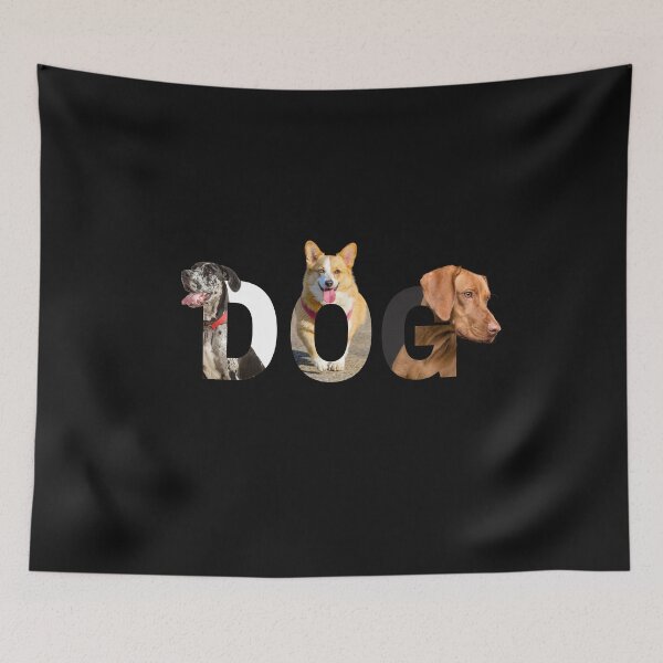 Item preview, The three-dimensional dog letters sticking out of the tongue designed and sold by Miya-ArtShop.