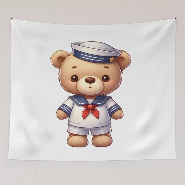 Item preview, Cute Sailor Bear Kawaii designed and sold by TeddybearClub.