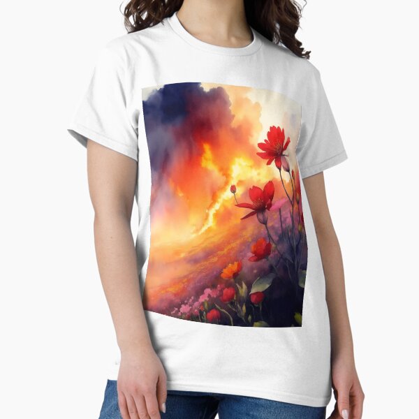 Aperçu de l'œuvre Fleur au milieu des flammes créée et vendue par AP.