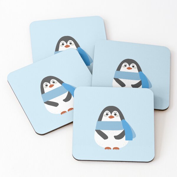 Item preview, Happy penguin with blue scarf designed and sold by cc-studiio.