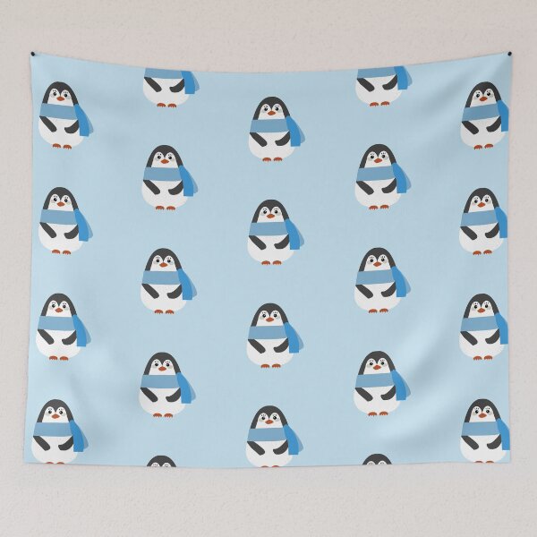 Item preview, Happy penguin with blue scarf designed and sold by cc-studiio.