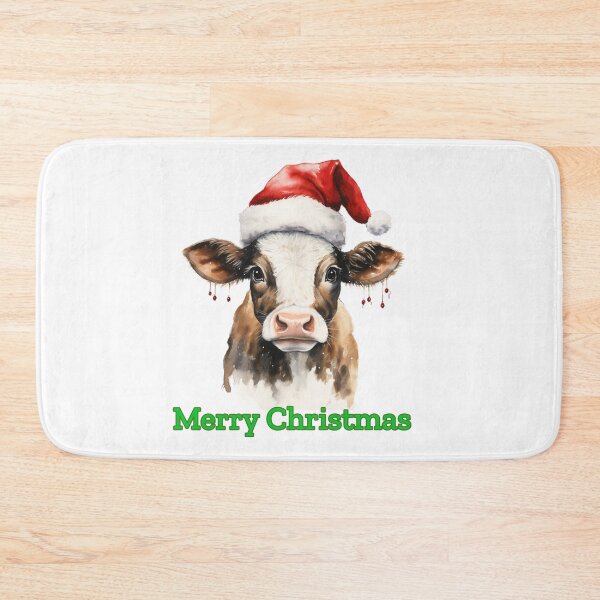 Item preview, Christmas Highland Cow Christmas Cows Xmas Cows in Santa Hat Funny Christmas Animals  designed and sold by OliveAndSnow.