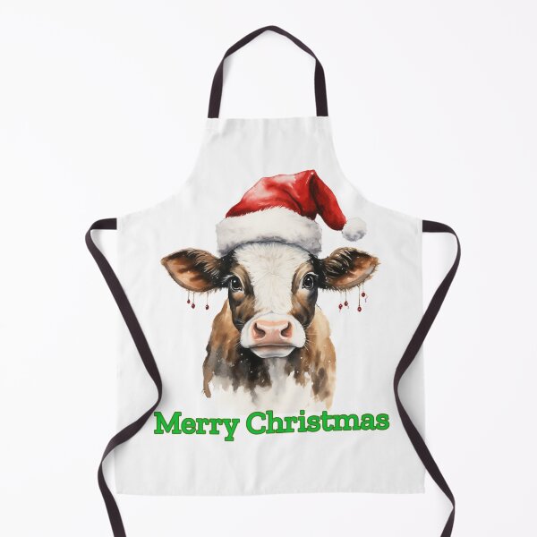 Item preview, Christmas Highland Cow Christmas Cows Xmas Cows in Santa Hat Funny Christmas Animals designed and sold by OliveAndSnow.