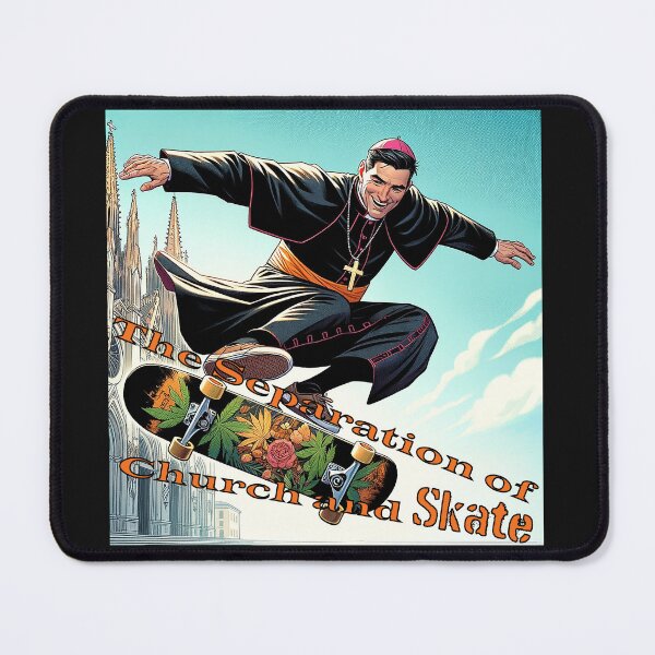 Item preview, Copy of Separation of Church and Skate 2 - Skateboarding Priest designed and sold by Matthew Kinnersly.