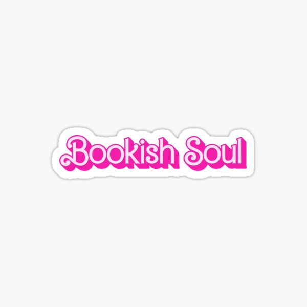 Bookish Soul hot pink Sticker