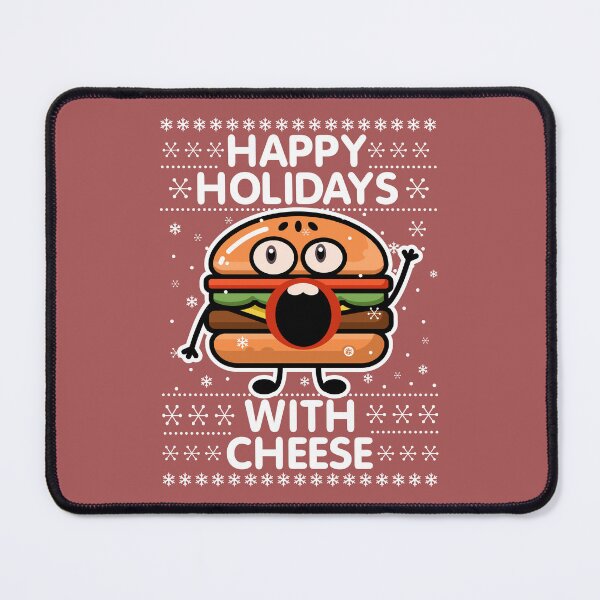 Item preview, Happy Holidays with Cheese designed and sold by Yuzik.