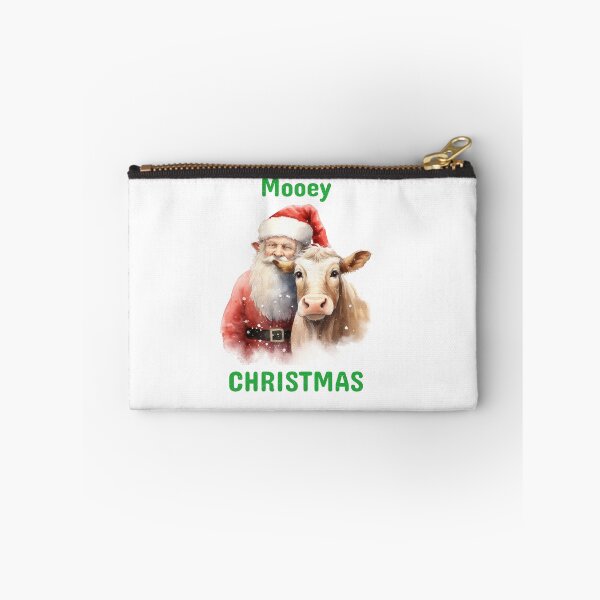 Item preview, Christmas Highland Cow Christmas Cow with The Santa Clause Xmas Cows Festive Mood designed and sold by OliveAndSnow.