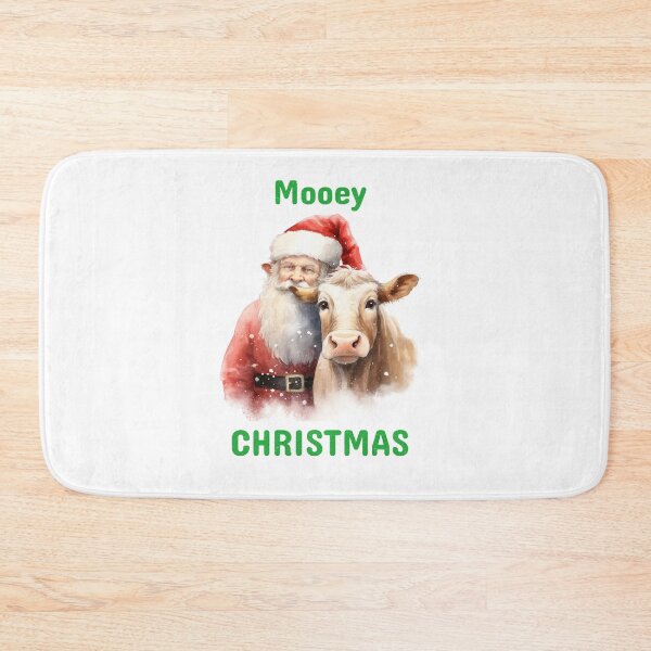 Item preview, Christmas Highland Cow Christmas Cow with The Santa Clause Xmas Cows Festive Mood designed and sold by OliveAndSnow.