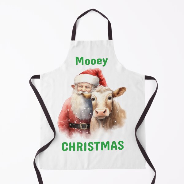 Item preview, Christmas Highland Cow Christmas Cow with The Santa Clause Xmas Cows Festive Mood designed and sold by OliveAndSnow.